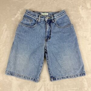 Vintage Guess Denim Shorts Girls 12 Blue Bermuda Loose Streetwear 90s USA Y2K